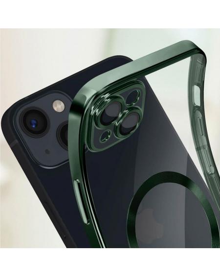 Carcasa COOL para iPhone 15 Magnética Borde Verde