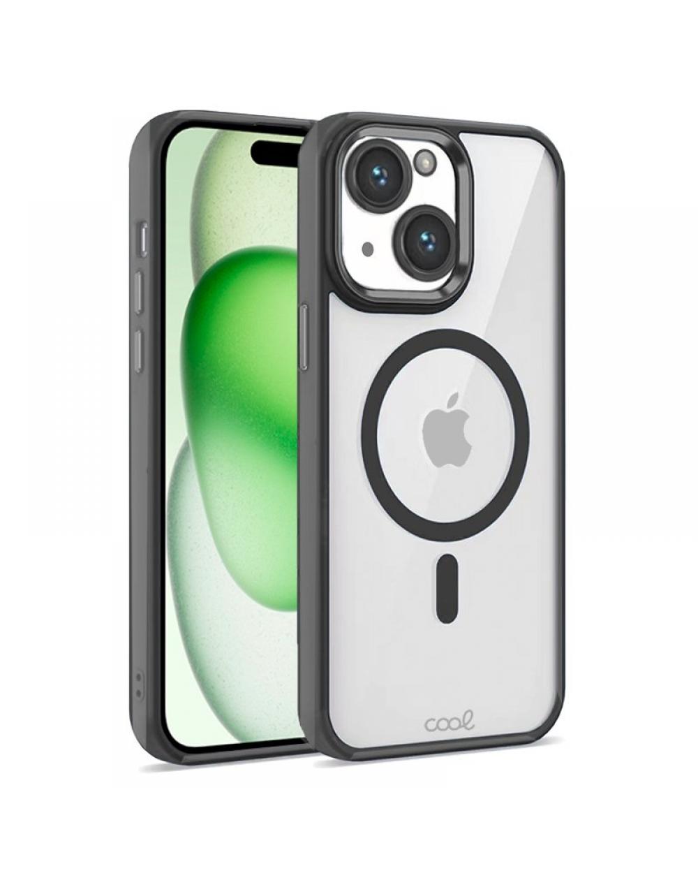 Carcasa COOL para iPhone 15 Plus Magnética Borde Negro