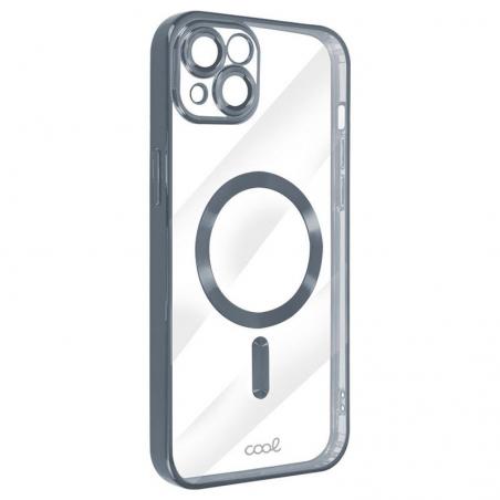 Carcasa COOL para iPhone 15 Plus Magnética Borde Plata