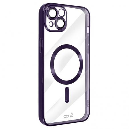 Carcasa COOL para iPhone 15 Plus Magnética Borde Violeta