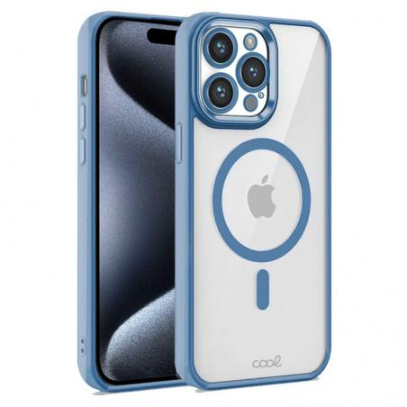 Carcasa COOL para iPhone 15 Pro Magnética Borde Azul