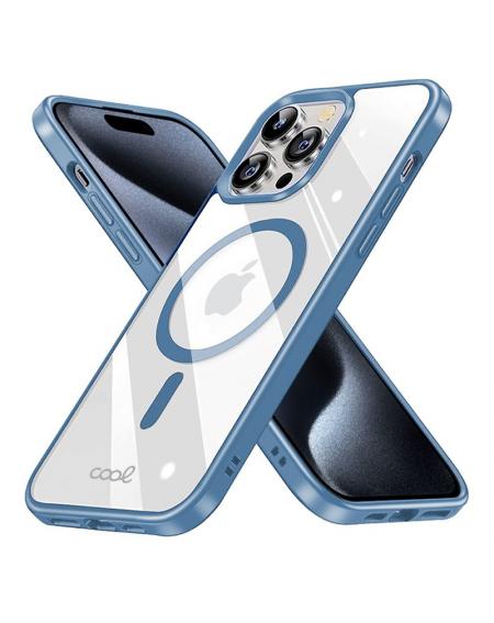 Carcasa COOL para iPhone 15 Pro Magnética Borde Azul