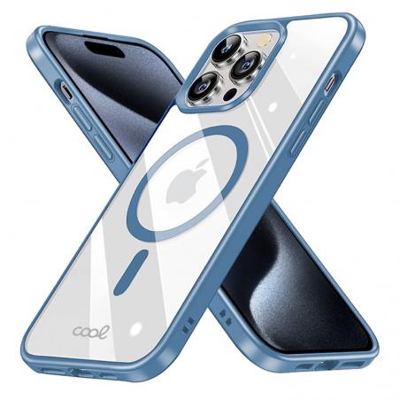 Carcasa COOL para iPhone 15 Pro Magnética Borde Azul