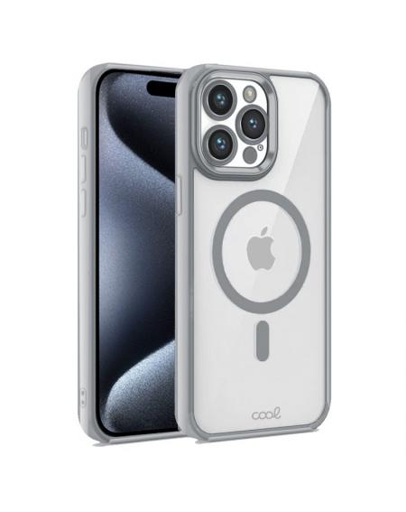 Carcasa COOL para iPhone 15 Pro Magnética Borde Plata