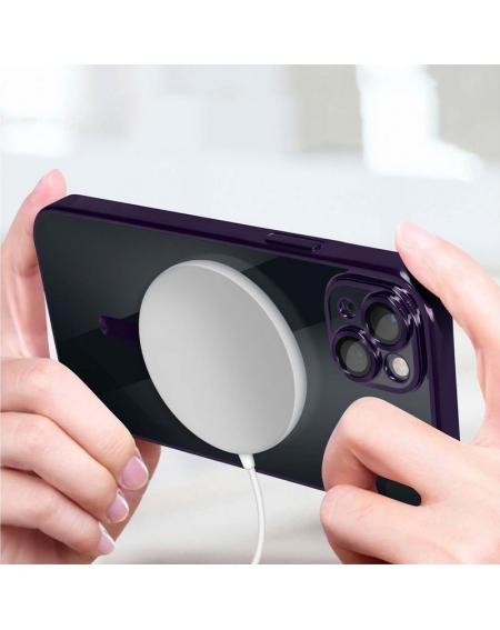 Carcasa COOL para iPhone 15 Pro Magnética Borde Violeta