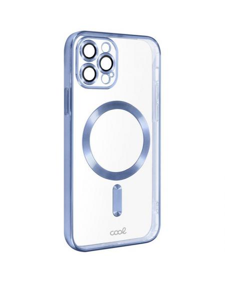 Carcasa COOL para iPhone 15 Pro Max Magnética Borde Celeste