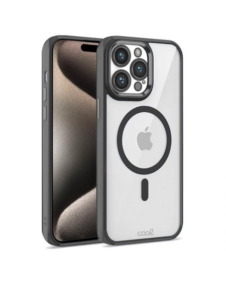 Carcasa COOL para iPhone 15 Pro Max Magnética Borde Negro