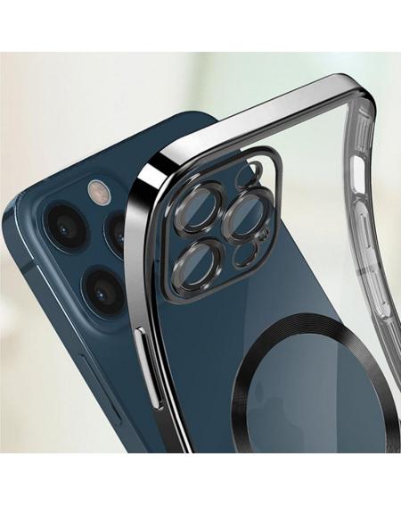 Carcasa COOL para iPhone 15 Pro Max Magnética Borde Plata