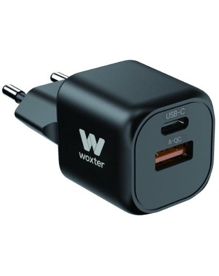 Cargador Compacto Woxter PE26-173/ 1xUSB Tipo-C/ 1xUSB/ 20W