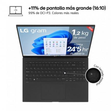 Portátil LG Gram Pro 16Z90SP-K.AD75B Intel Core Ultra 7-155H/ 32GB/ 512GB SSD/ 16'/ Win11