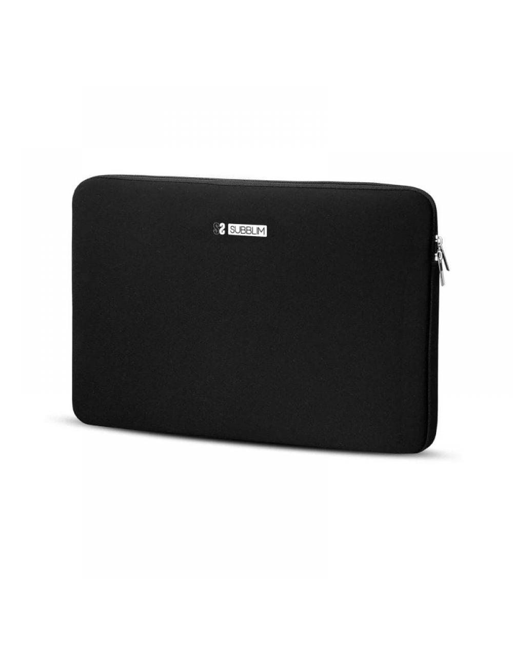 Funda Subblim Business Laptop Sleeve Neoprene V2 para Portátiles hasta 15.6'/ Negra