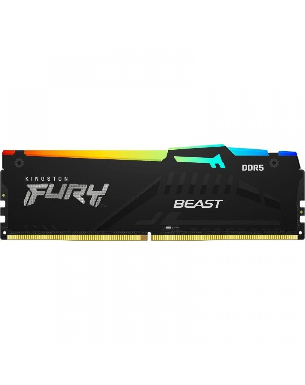 Memoria RAM Kingston FURY Beast RGB 8GB/ DDR5/ 6000MHz/ 1.35V/ CL40/ DIMM