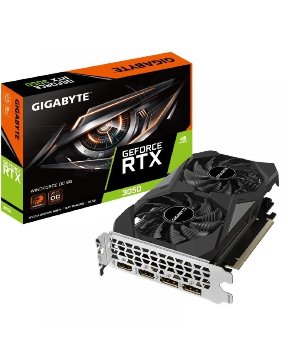 Tarjeta Gráfica Gigabyte GeForce RTX 3050 WindForce OC/ 6GB GDDR6