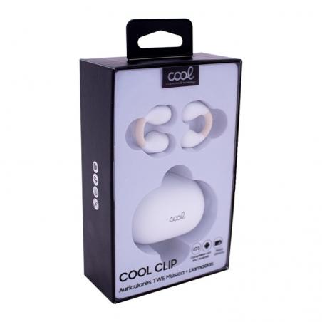 Auriculares Stereo Bluetooth Earbuds COOL Clip Blanco