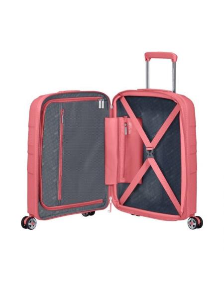 Maleta de Cabina American Tourister Starvibe Spinner 55cm/ 55x40x20cm/ 4 Ruedas/ Coral