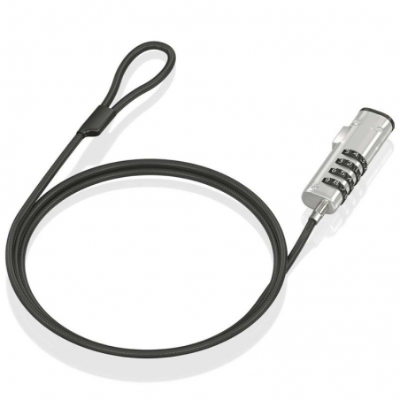 Cable de Seguridad Tipo NANO para Portátiles Aisens ASLK-D50N05-BK/ 1.5m