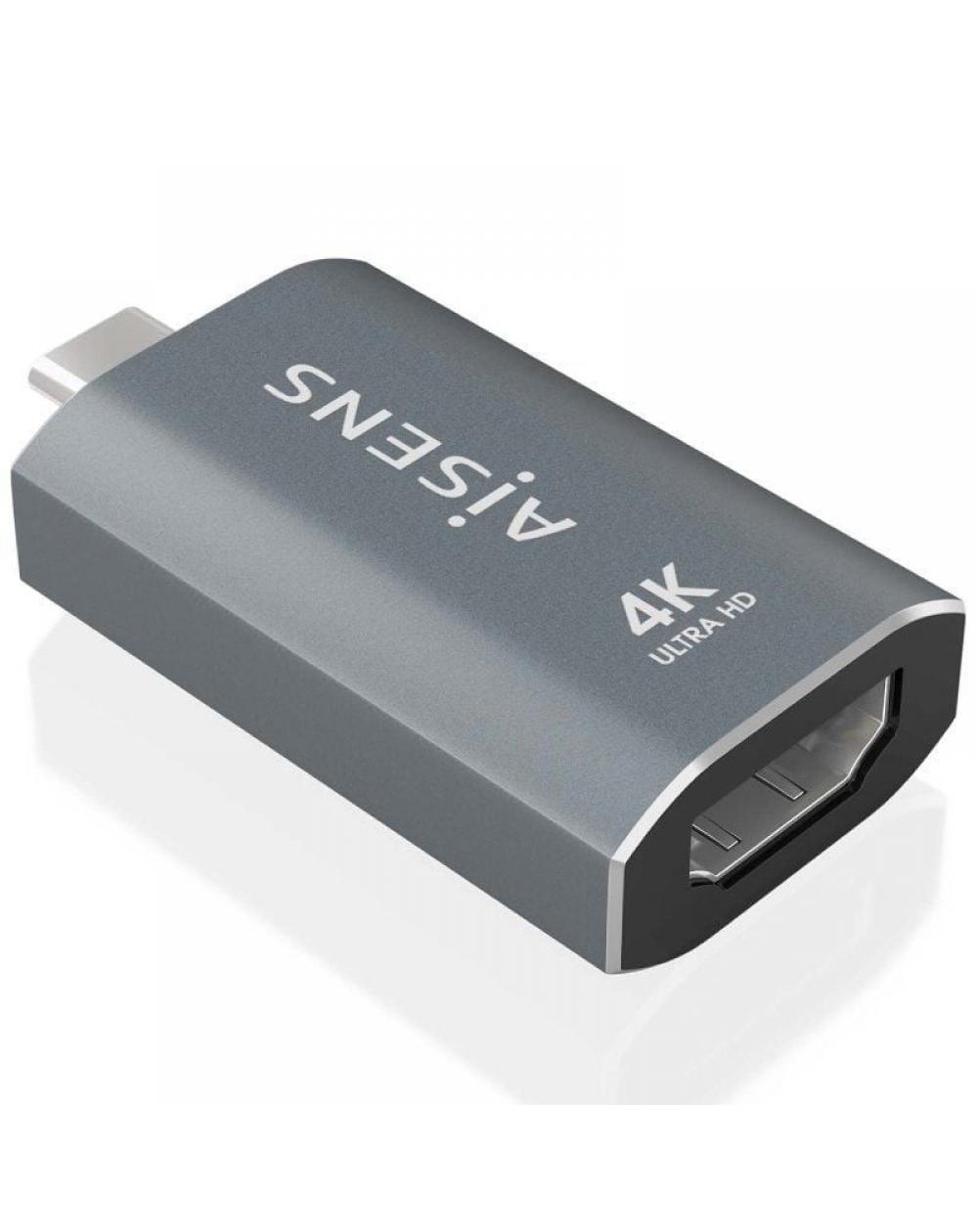 Adaptador USB Tipo-C Aisens A109-0862/ USB Tipo-C Macho/ HDMI 4K Hembra