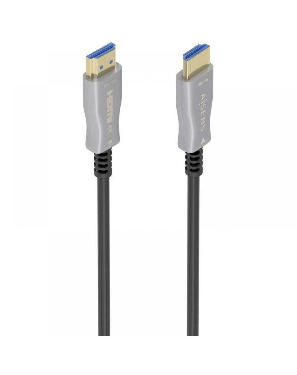 Cable HDMI 2.0 AOC 4K Aisens A148-0858/ HDMI Macho - HDMI Macho/ 10m/ Negro