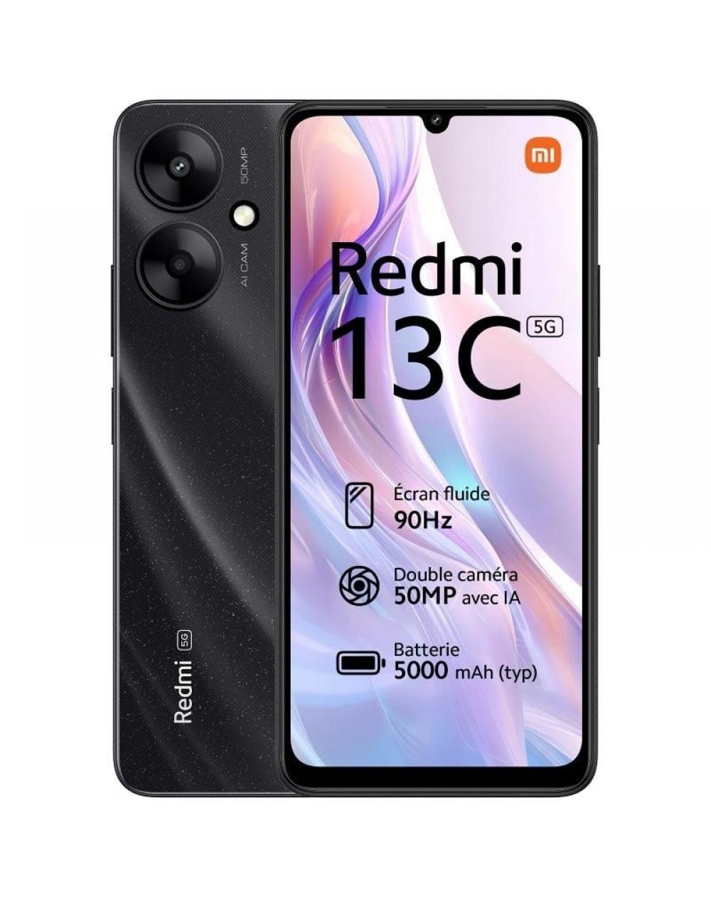 Smartphone Xiaomi Redmi 13C 4GB/ 128GB/ 6.74'/ 5G/ Negro