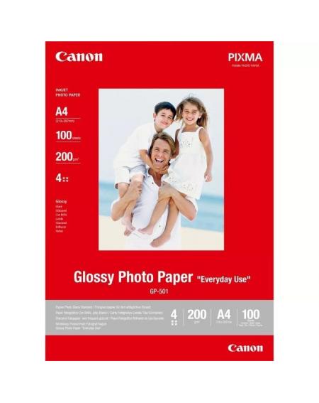 Papel Fotográfico Canon GP-501/ 21 x 29.7cm/ 200g/ 100 Hojas/ Brillante