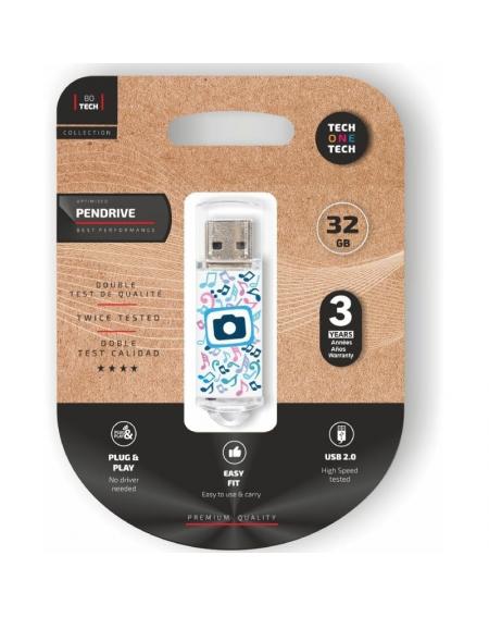 Pendrive 32GB Tech One Tech Foto Dream USB 2.0