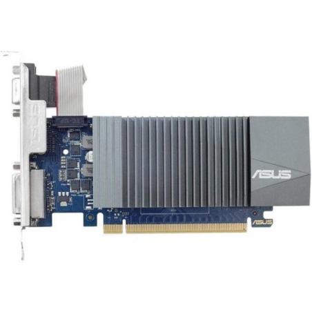 Tarjeta Gráfica Asus GeForce GT 710 SL EVO BRK/ 2GB GDDR5/ Compatible con Perfil Bajo