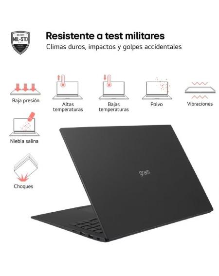 Portátil LG Gram 16ZD90S-G.AX75B Intel Core Ultra 7-155H/ 16GB/ 512GB SSD/ 16'/ Sin Sistema Operativo