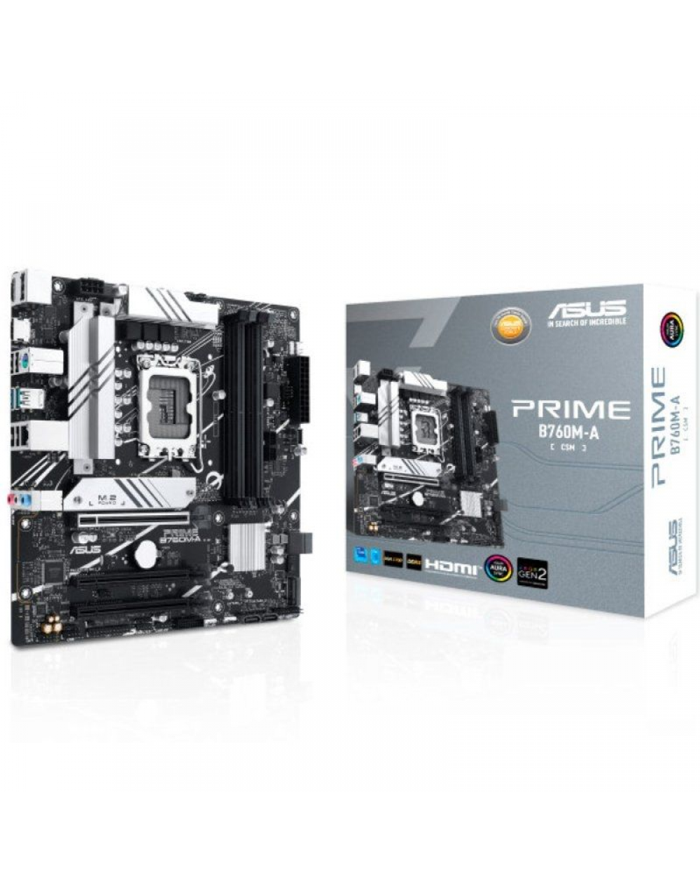 Placa Base Asus PRIME B760M-A-CSM Socket 1700/ Micro ATX