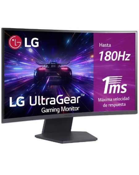 Monitor Gaming Curvo LG UltraGear 27GS60QC-B 27'/ QHD/ 1ms/ 180Hz/ VA/ Negro