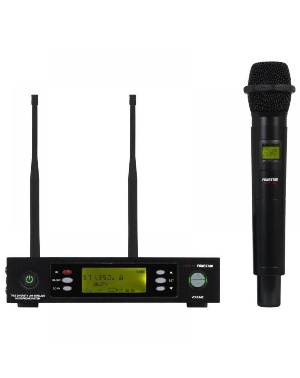 Micrófono Inalámbrico de Mano UHF MSH-887-570/ Incluye Receptor