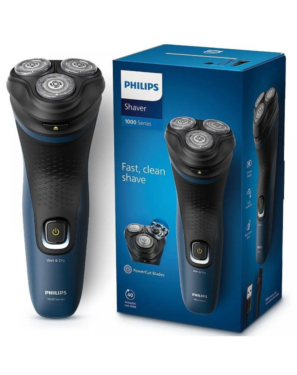 Afeitadora Philips Wet and Dry S1151/ con Batería