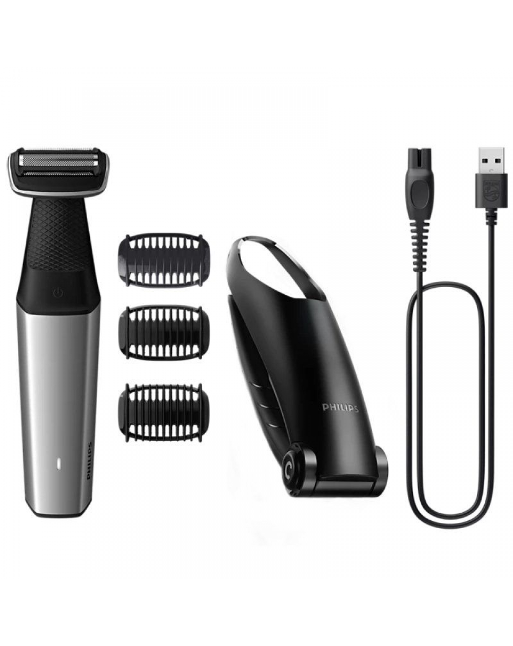 Afeitadora Philips Bodygroom Series 5000 BG5021/ con Batería/ 4 Accesorios