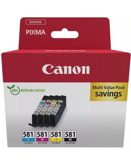 Cartucho de Tinta Original Canon CLI-581 XL Multipack/ Cian/ Magenta/ Amarillo/ Negro