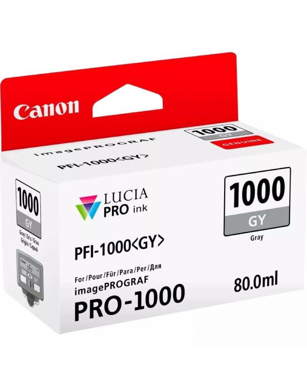 Cartucho de Tinta Original Canon PFI-1000GY/ Gris