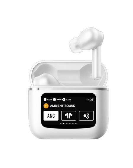 Auriculares Stereo Bluetooth Earbuds Lcd COOL Touch Blanco