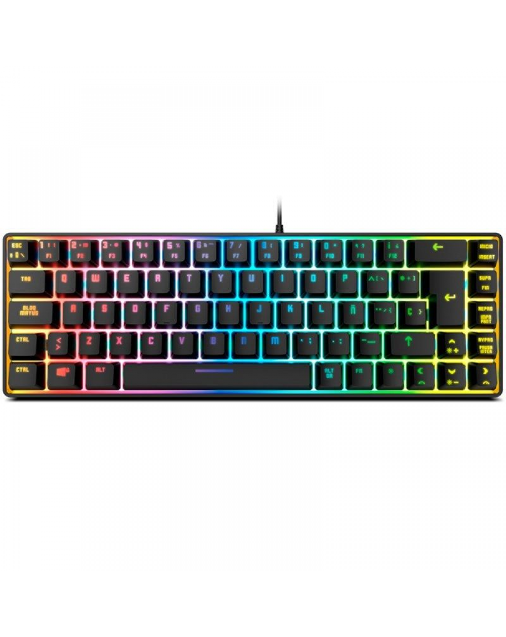 Teclado Gaming Krom Kalista/ Negro