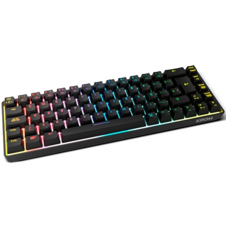 Teclado Gaming Krom Kalista/ Negro