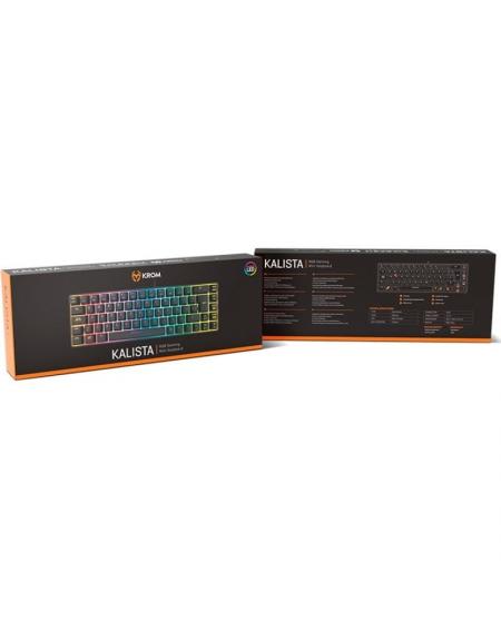 Teclado Gaming Krom Kalista/ Negro