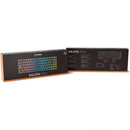 Teclado Gaming Krom Kalista/ Negro