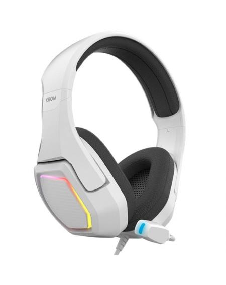 Auriculares Gaming con Micrófono Krom Kopa 7.1/ USB 2.0/ Blancos