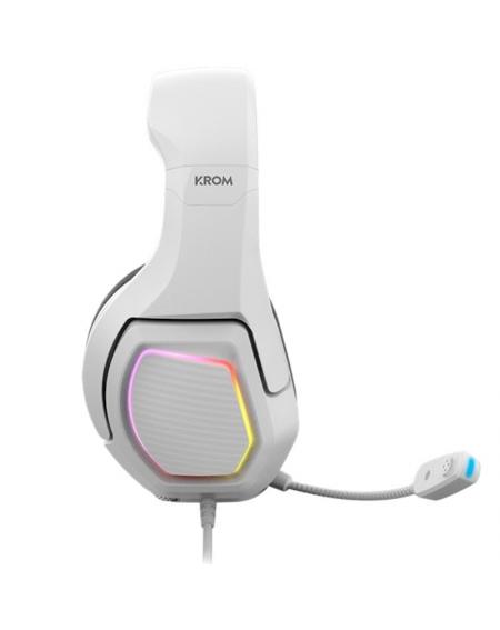 Auriculares Gaming con Micrófono Krom Kopa 7.1/ USB 2.0/ Blancos