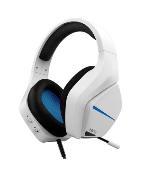 Auriculares Gaming con Micrófono Krom Kopa Move/ Jack 3.5/ Blancos