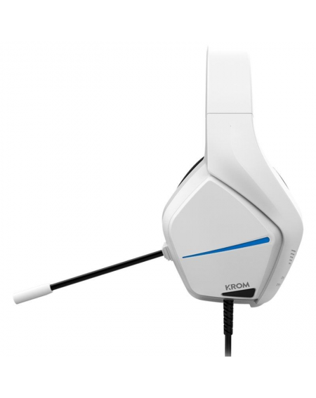 Auriculares Gaming con Micrófono Krom Kopa Move/ Jack 3.5/ Blancos