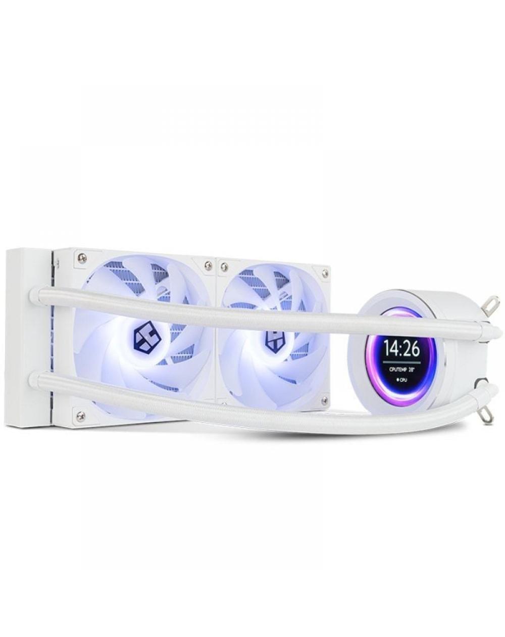 Sistema de Refrigeración Líquida Nox X-240 LCD/ Blanco