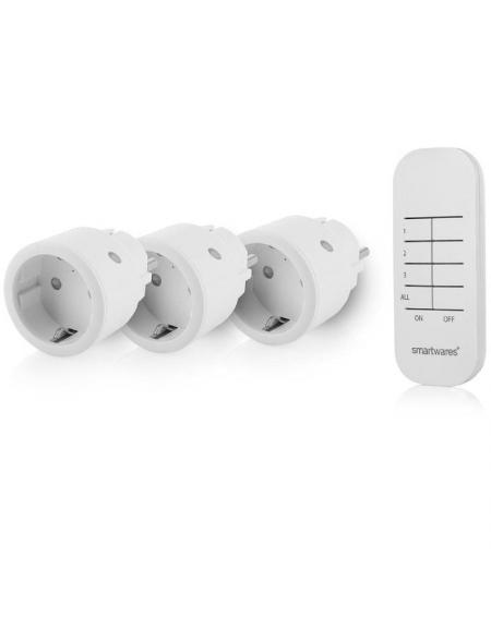 Set de Enchufes Inalámbricos Smartwares SH4-99578/ Blancos