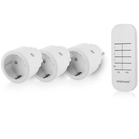 Set de Enchufes Inalámbricos Smartwares SH4-99578/ Blancos