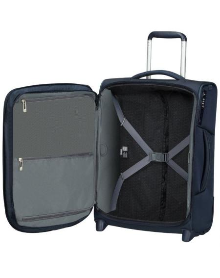 Maleta de Cabina Samsonite Respark Upright Expansible 55cm/ 55x40x27cm/ 2 Ruedas/ Azul Medianoche