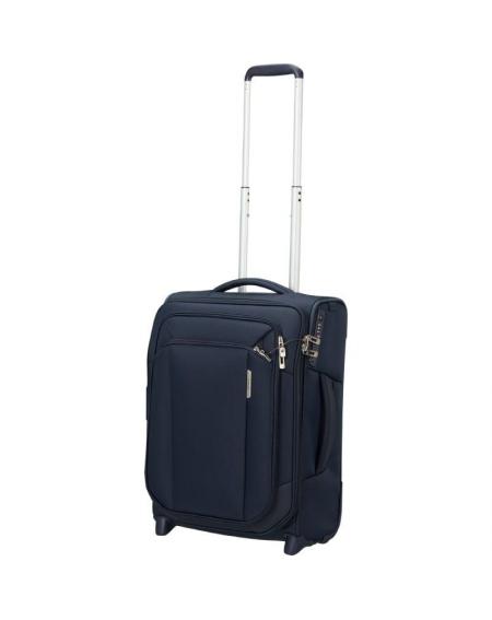 Maleta de Cabina Samsonite Respark Upright Expansible 55cm/ 55x40x27cm/ 2 Ruedas/ Azul Medianoche