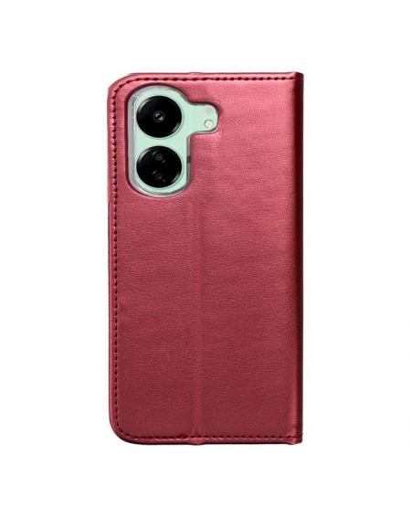 Funda COOL Flip Cover para Xiaomi Redmi 13C / 13C 5G / Poco C65 Liso Burgundy