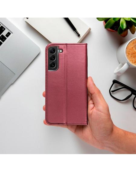 Funda COOL Flip Cover para Xiaomi Redmi 13C / 13C 5G / Poco C65 Liso Burgundy